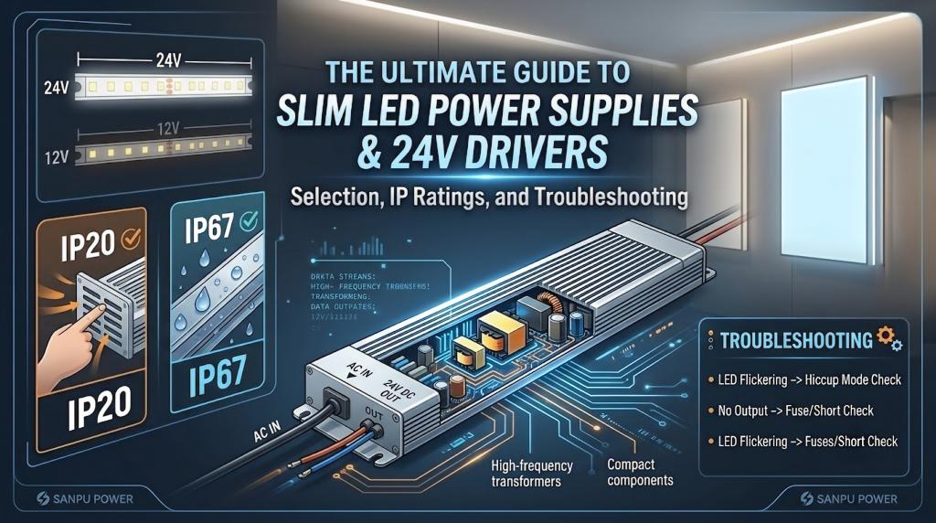 The Ultimate Guide to Slim LED Power Supplies & 24V Drivers: Selection, IP Ratings, and Troubleshooting