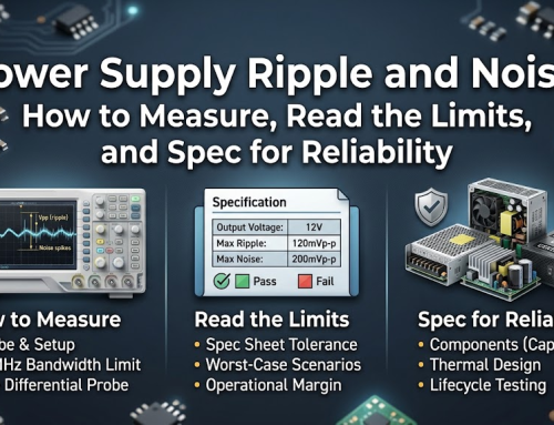 Power Supply Ripple and Noise: How to Measure, Read the Limits, and Spec for Reliability